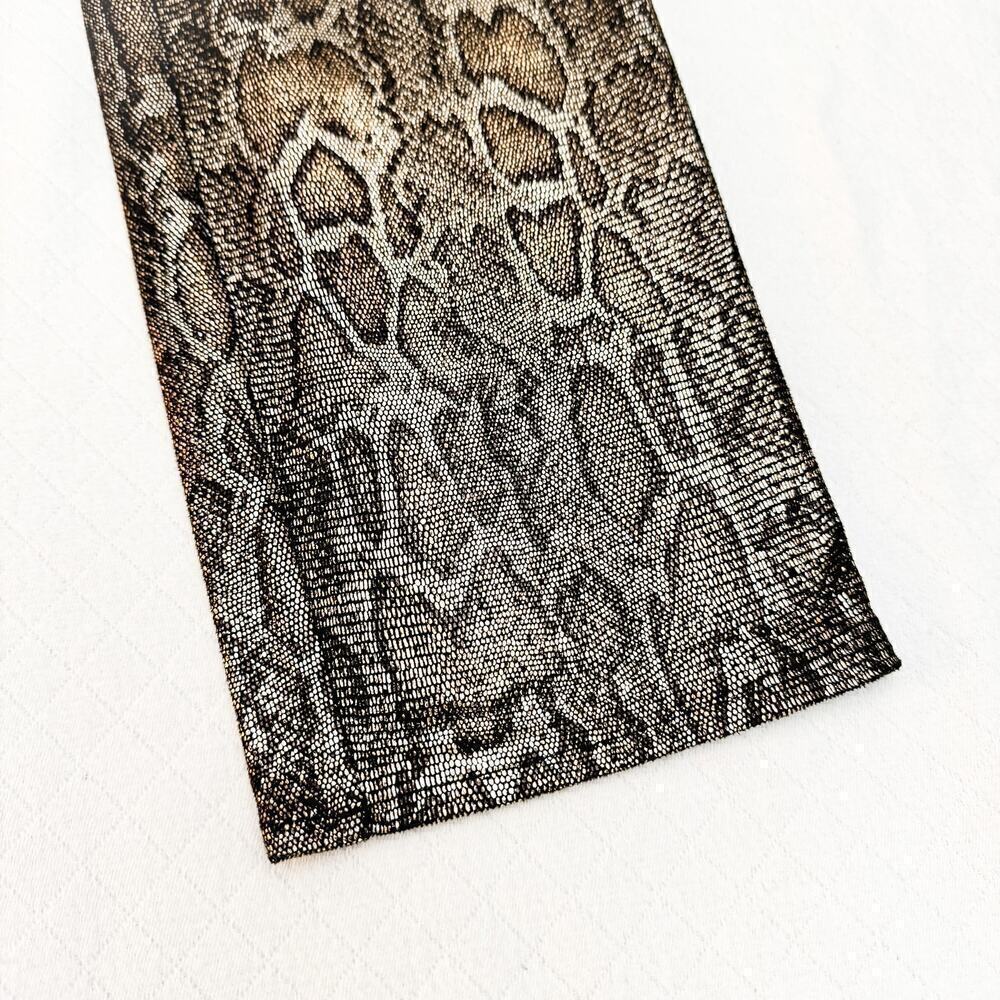 Superdown Metallic Snakeskin Patterned Print Pant… - image 5